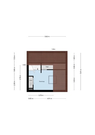 Floorplan - Florastraat 209, 4613 CZ Bergen op Zoom